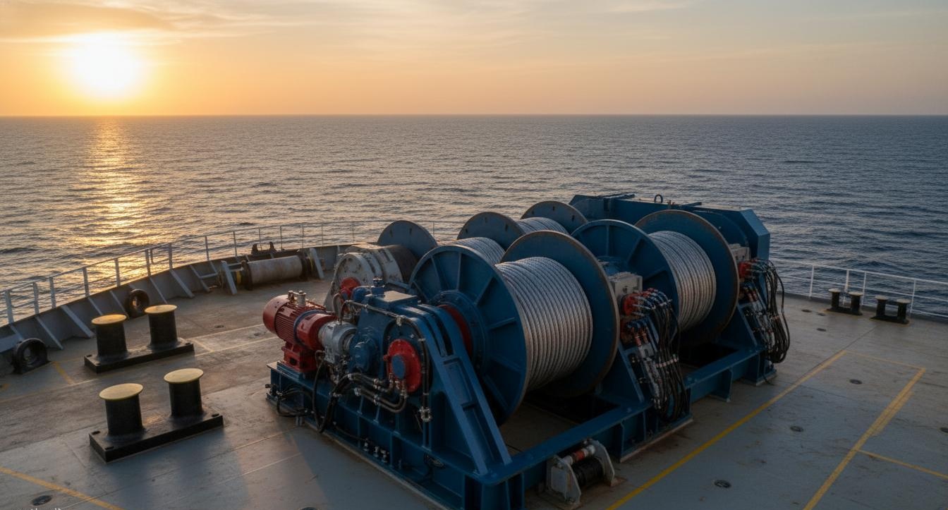 Estándares de tolerancia para la precisión de posicionamiento del cabrestante de amarre de la serie 26-IYJ-C en buques de construcción offshore