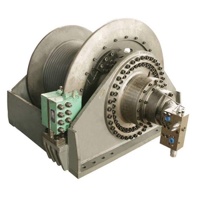 50-ton double-drum hydraulic tugger winch with free fall function