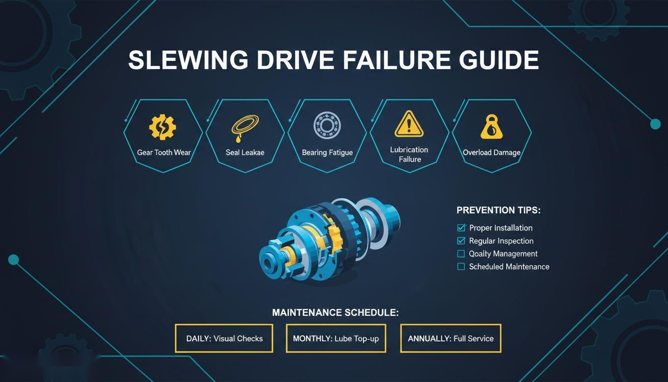 Common Slewing Drive Failures in Excavators and How to Prevent Them