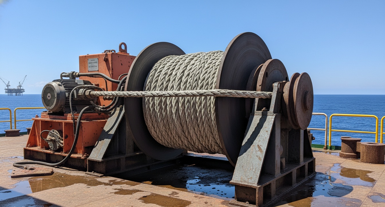 Hydraulic Mooring Winch Supplier 100kN to 500kN Line Pull for Offshore Platform Mooring