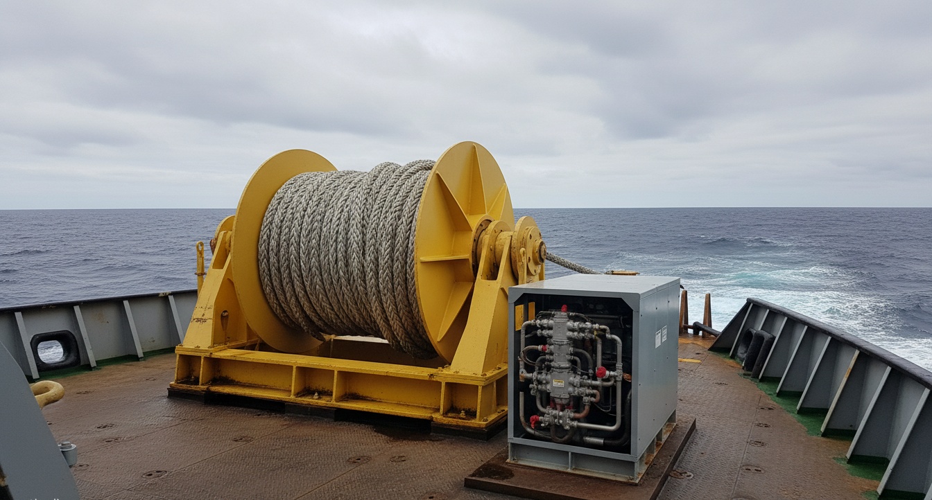 Hydraulic Towing Winch Manufacturer Drum Capacity Planning for Tugboat 500m to 1500m Rope