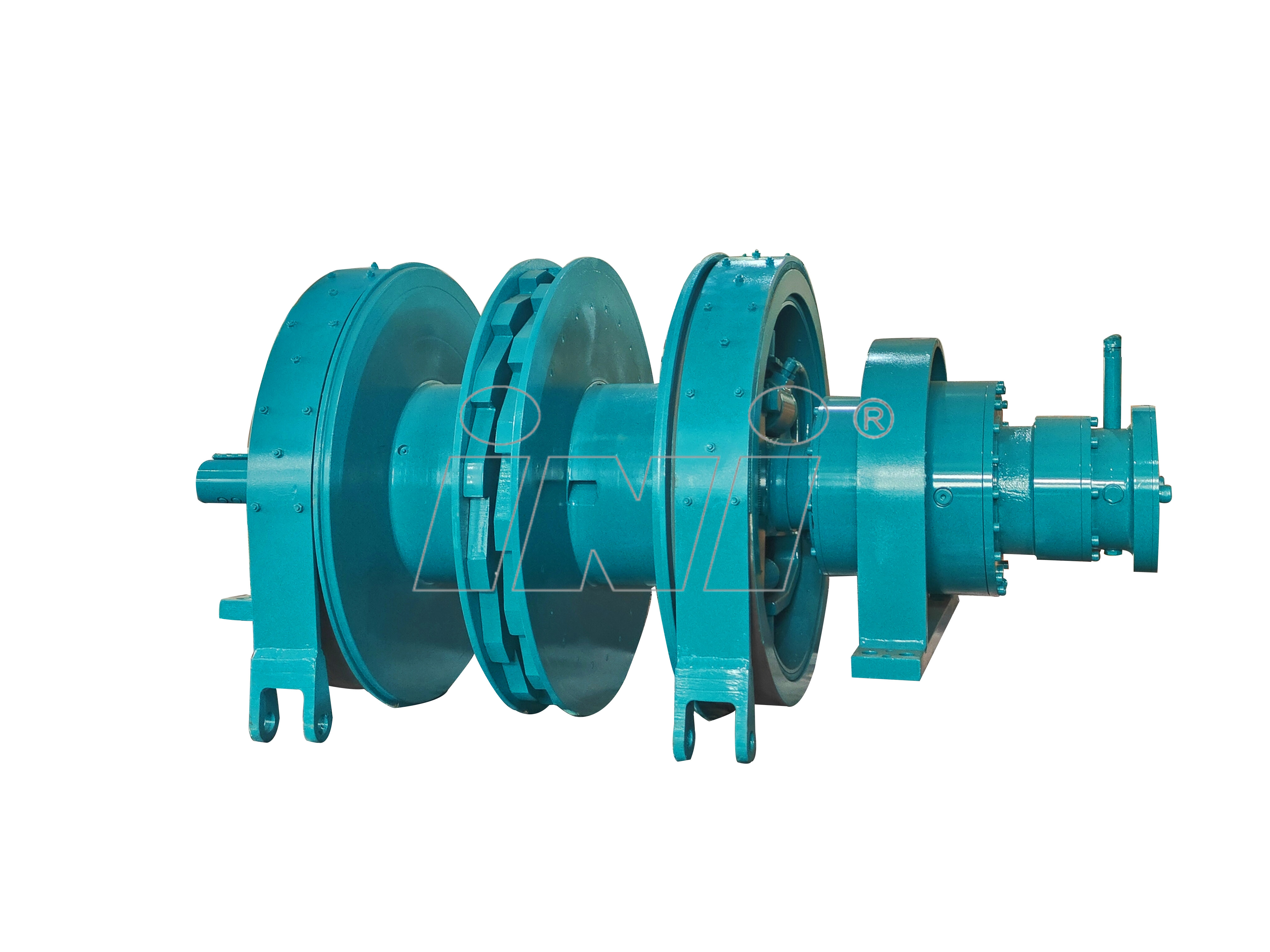 IYJ internal distending and external holding hydraulic winch 1