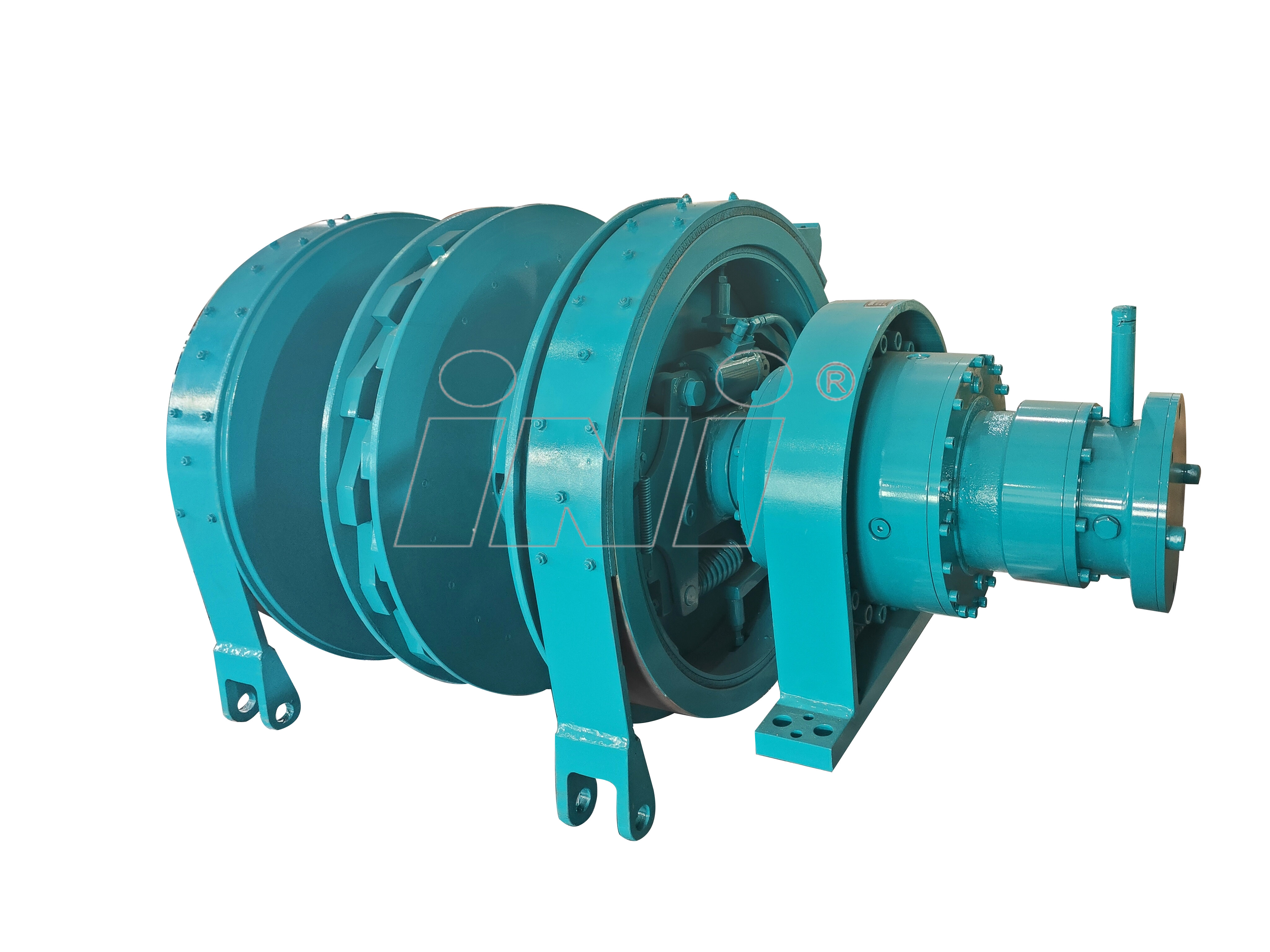 IYJ internal distending and external holding hydraulic winch 4