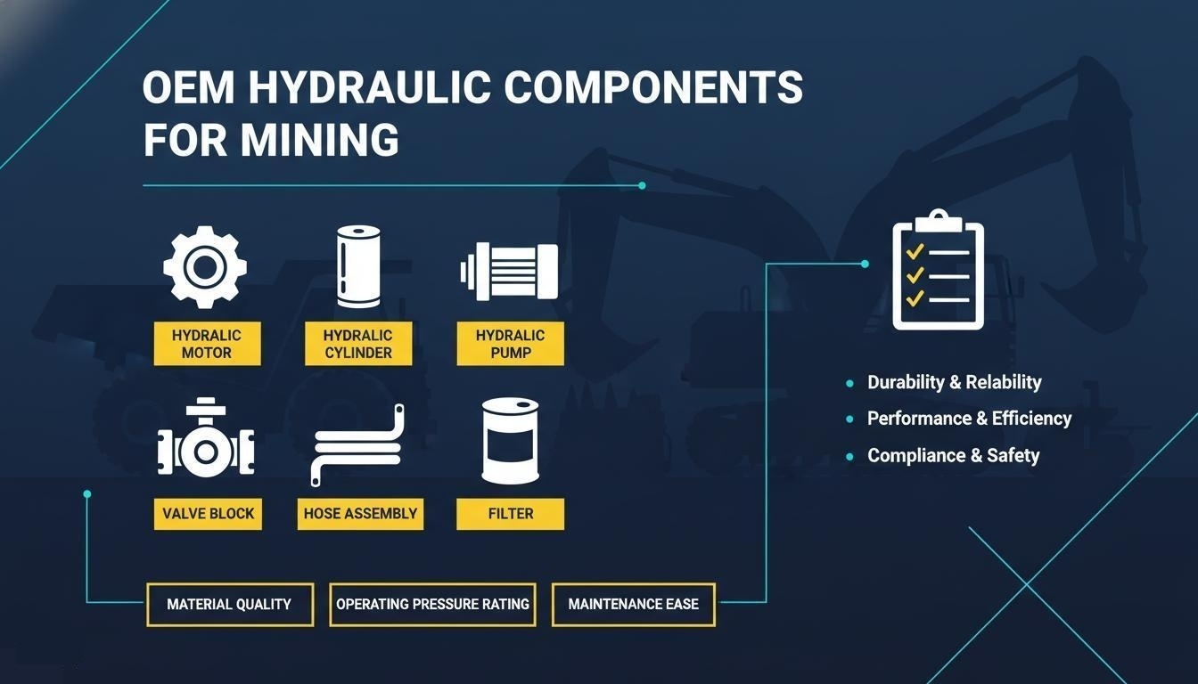 OEM Hydraulic Components for Mining Equipment： What Buyers Should Check