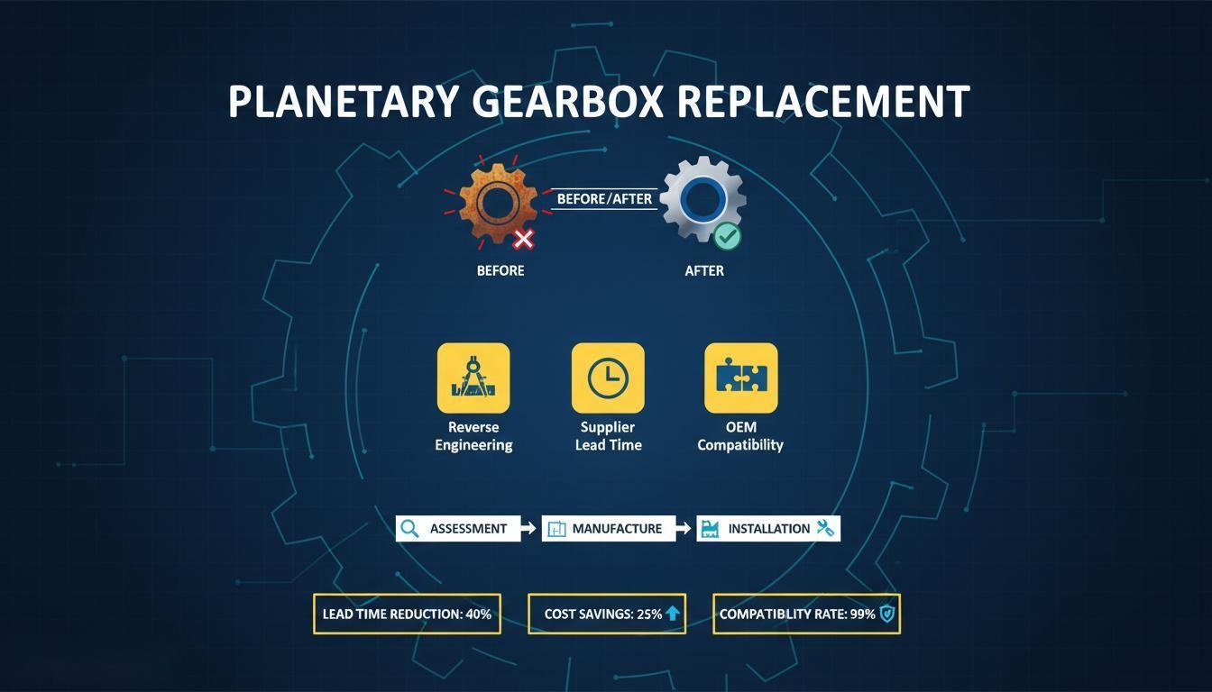 Replacing Worn Industrial Planetary Gearboxes： Supplier Lead Time and Reverse Engineering Services