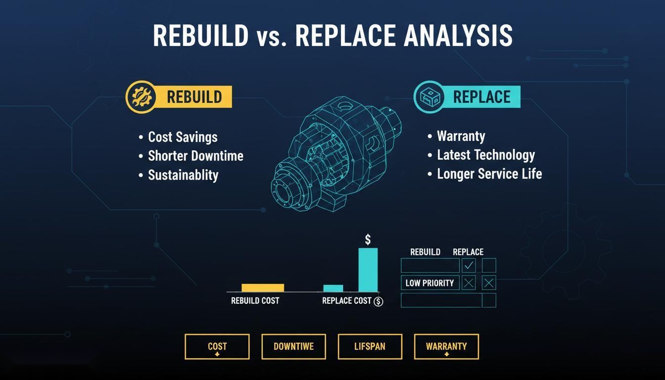 Travel Drive for Crawler Equipment Rebuild vs. Replacement： Cost-Benefit Analysis for Fleet Managers